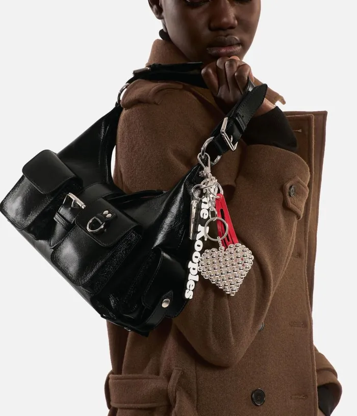 Women Black Vintage Treatment Leather Amelia Bag THE KOOPLES Bags