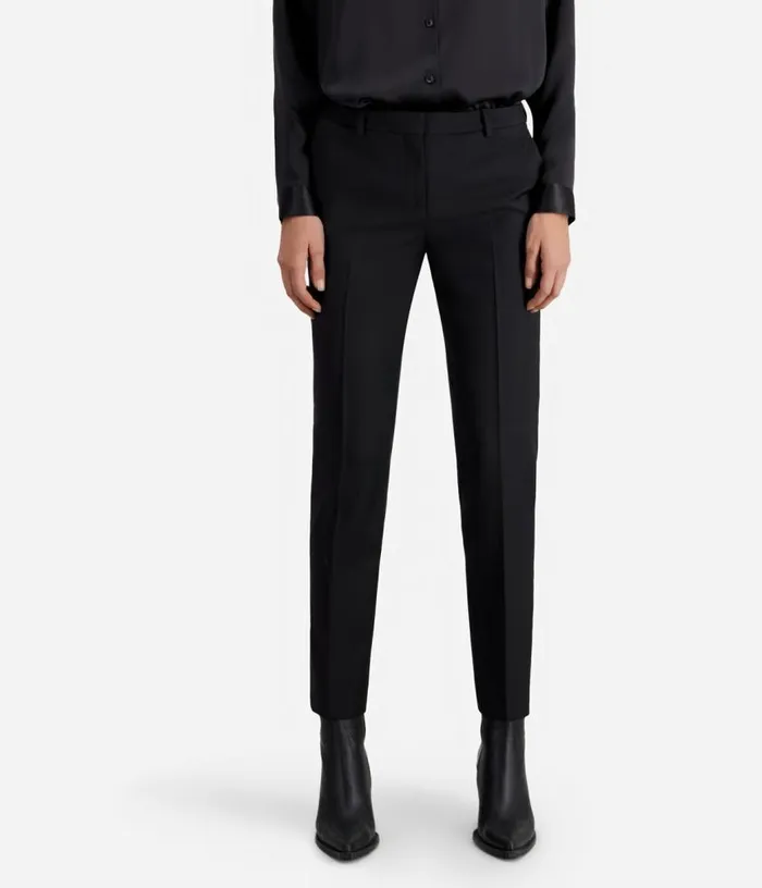 Women Black Wool Suit Pants Tailored Cut THE KOOPLES Blazers and Suits