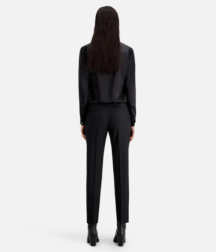 Women Black Wool Suit Pants Tailored Cut THE KOOPLES Blazers and Suits