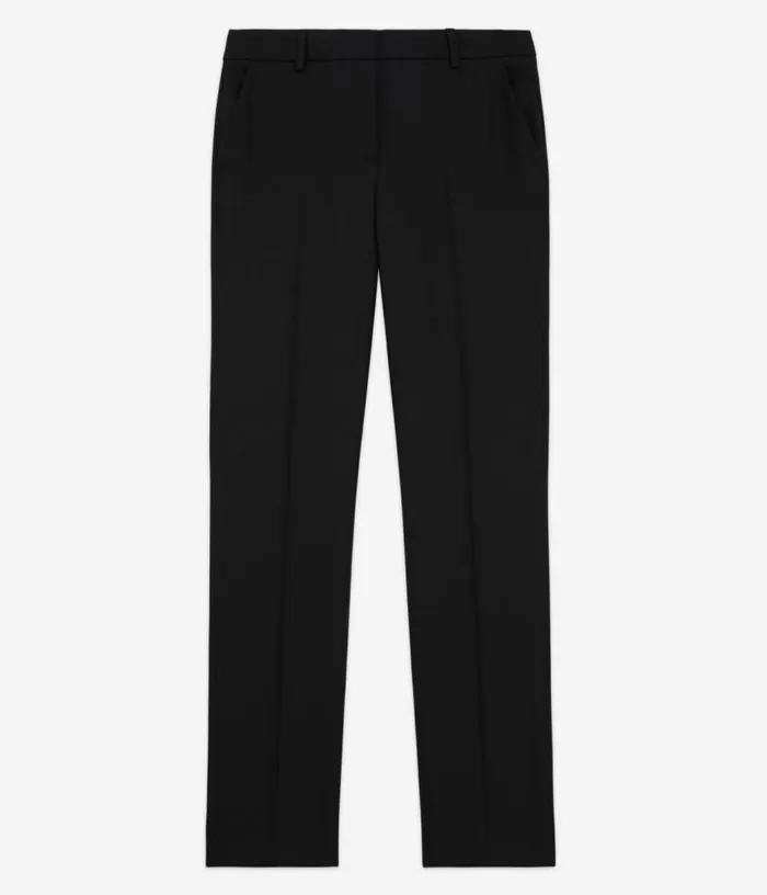 Women Black Wool Suit Pants Tailored Cut THE KOOPLES Blazers and Suits