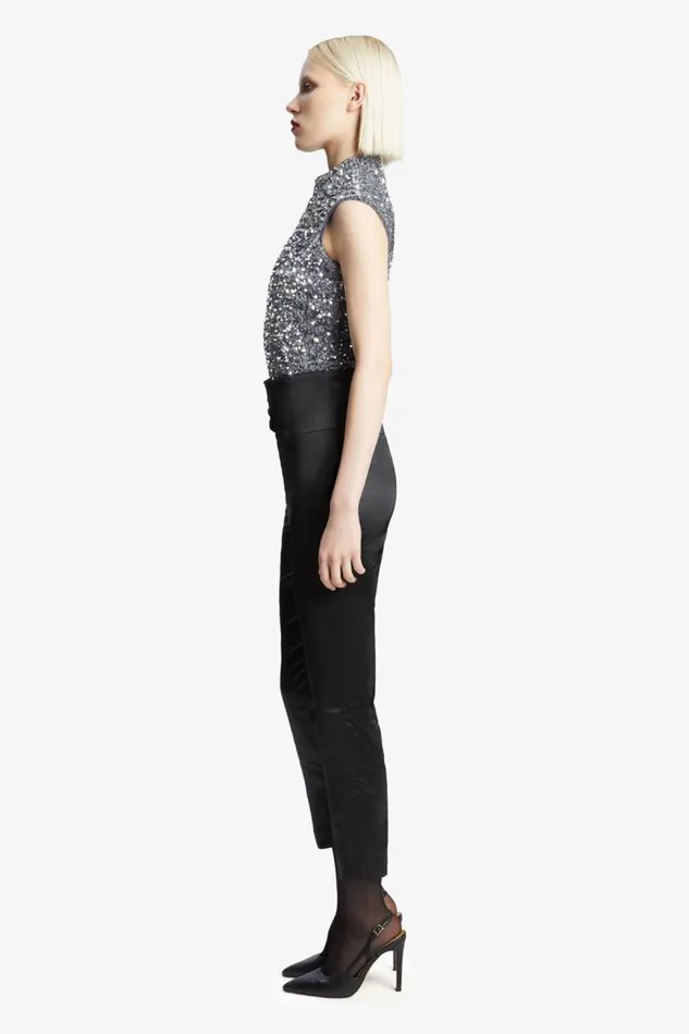 Women Bodysuits Bardot Kelso Velvet Sequin Bodysuit In Silver Silver Women Bodysuits Bardot Kelso Velvet Sequin Bodysuit In Silver Silver