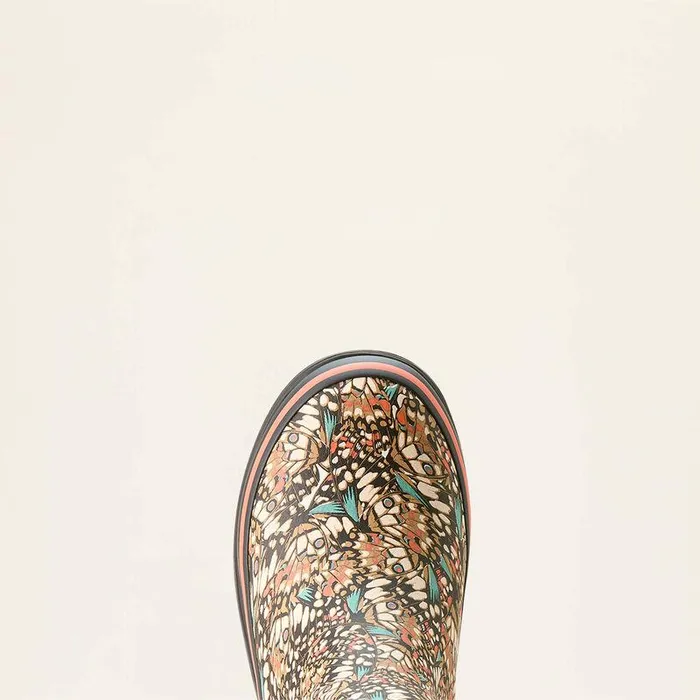 Women Booties Ariat Kelmarsh Mid Rubber Boot Butterfly