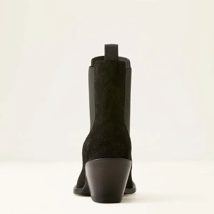 Women Booties Ariat Shiloh Bootie Distressed Black Suede
