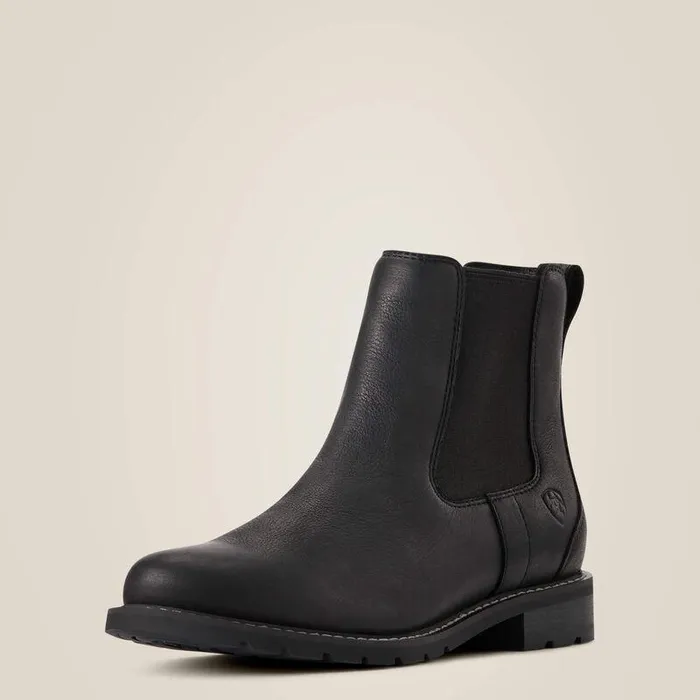 Women Booties Ariat Wexford Waterproof Chelsea Boot Black