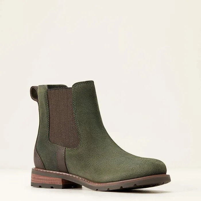 Women Booties Ariat Wexford Waterproof Chelsea Boot Olive Women Booties Ariat Wexford Waterproof Chelsea Boot Olive