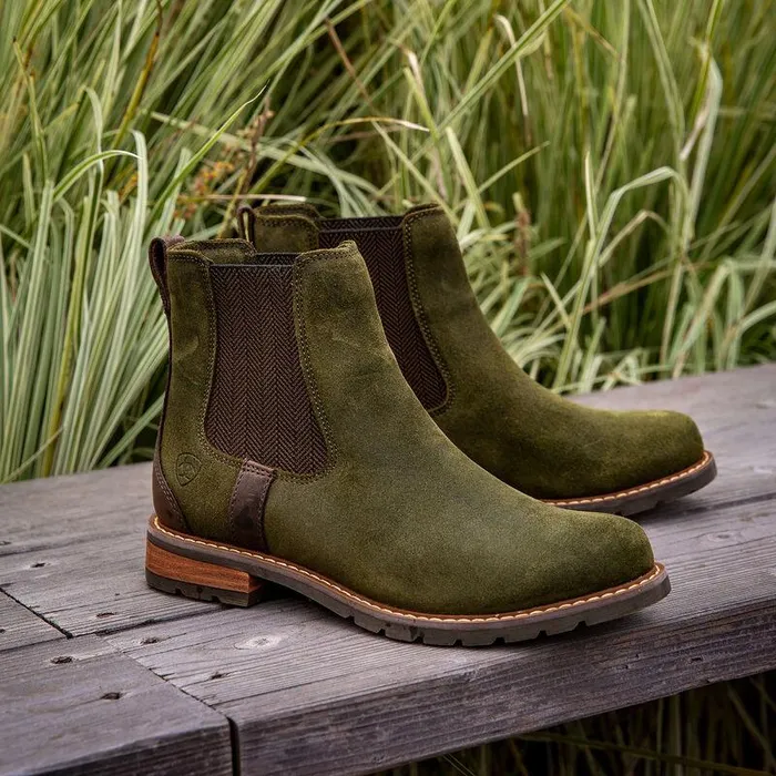 Women Booties Ariat Wexford Waterproof Chelsea Boot Olive Women Booties Ariat Wexford Waterproof Chelsea Boot Olive