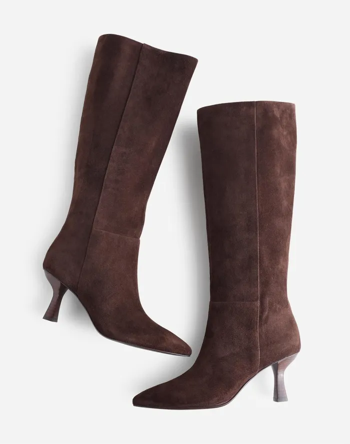 Women Boots Madewell The Justine Knee Boot Dark Carob