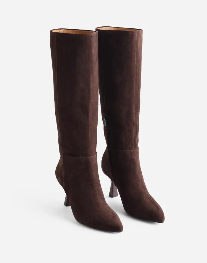 Women Boots Madewell The Justine Knee Boot Dark Carob