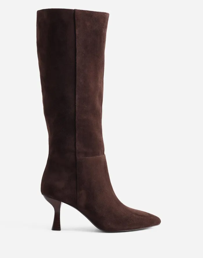Women Boots Madewell The Justine Knee Boot Dark Carob