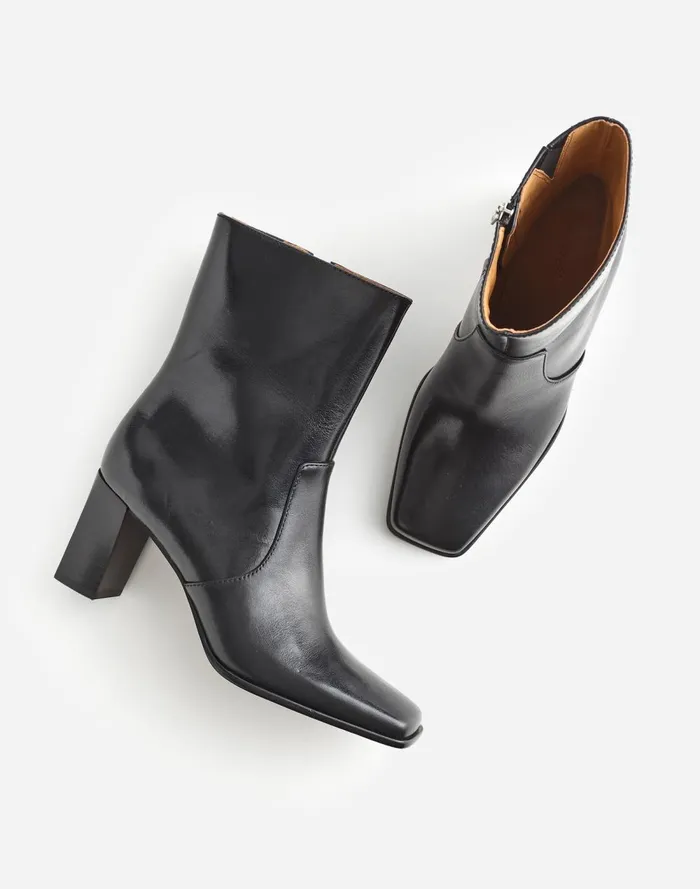 Women Boots Madewell The Zane Ankle Boot True Black