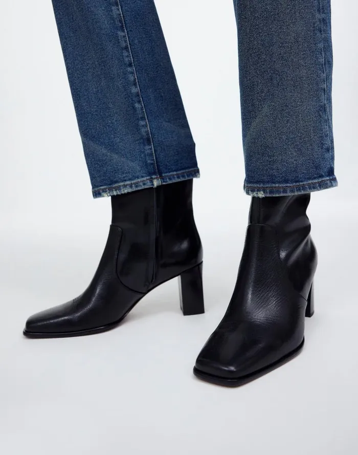 Women Boots Madewell The Zane Ankle Boot True Black