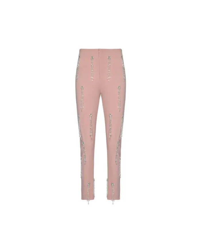 Women Bottoms PatBO HandBeaded Legging FINAL SALE Light Pink