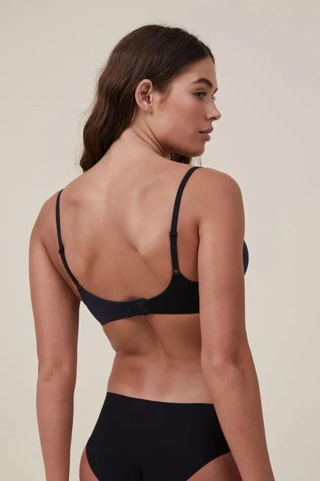 Women Bras Cotton On Ultimate Comfort Push Up2 TShirt Bra Black
