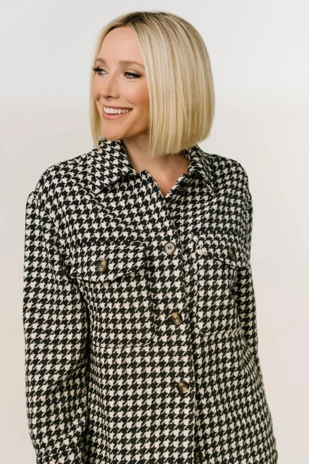 Women Bridger Houndstooth Jacket Dark Navy Ivory Baltic Born Outerwear Women Bridger Houndstooth Jacket Dark Navy Ivory Baltic Born Outerwear