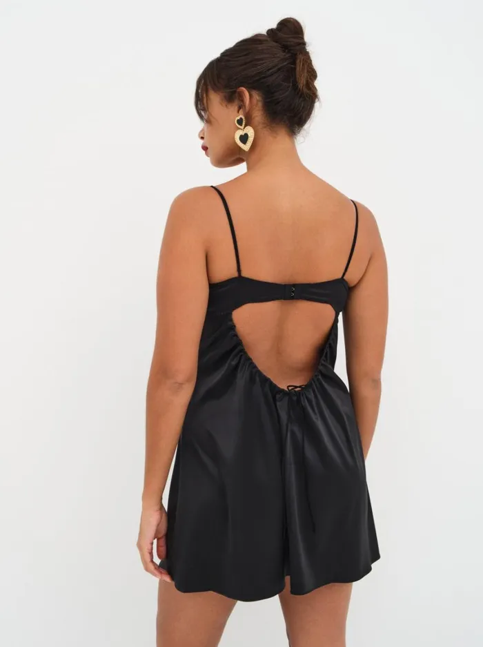 Women Brie Slip Dress Black For Love and Lemons Lingerie Women Brie Slip Dress Black For Love and Lemons Lingerie