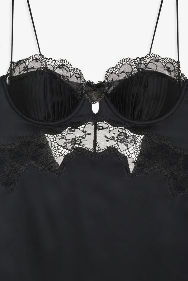 Women Brie Slip Dress Black For Love and Lemons Lingerie Women Brie Slip Dress Black For Love and Lemons Lingerie