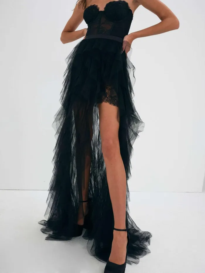 Women Bustier Gown Black For Love and Lemons Dresses Women Bustier Gown Black For Love and Lemons Dresses