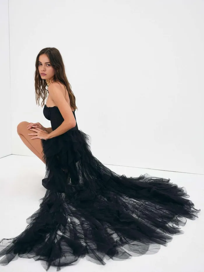 Women Bustier Gown Black For Love and Lemons Dresses Women Bustier Gown Black For Love and Lemons Dresses