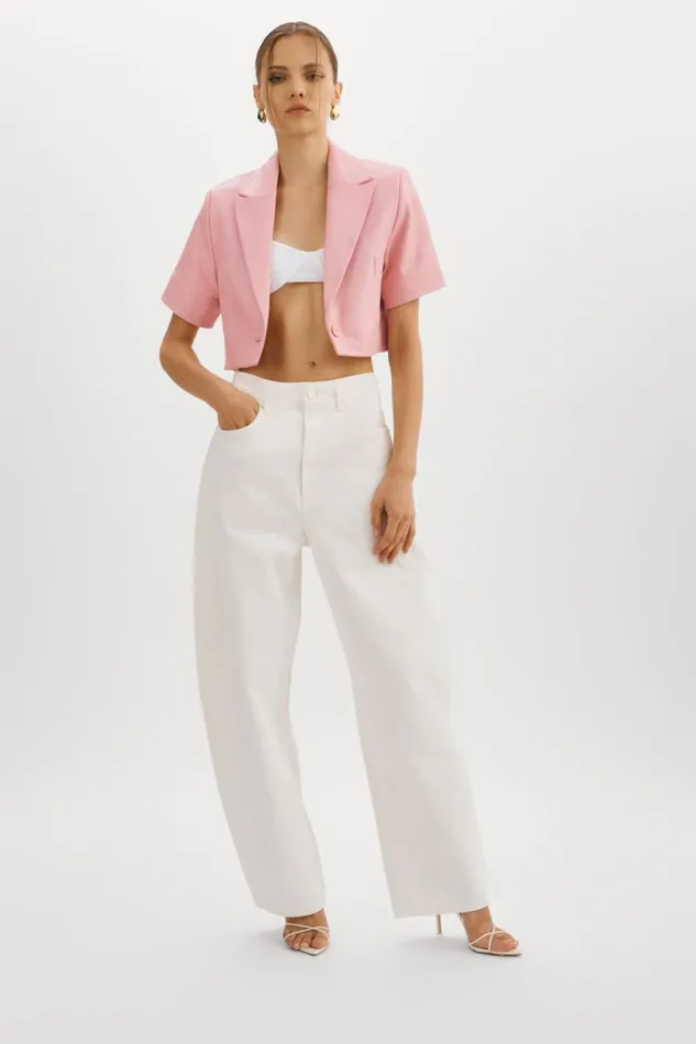 Women CALATEA Short Sleeve Blazer Orchid Pink LAMARQUE Blazers Women CALATEA Short Sleeve Blazer Orchid Pink LAMARQUE Blazers