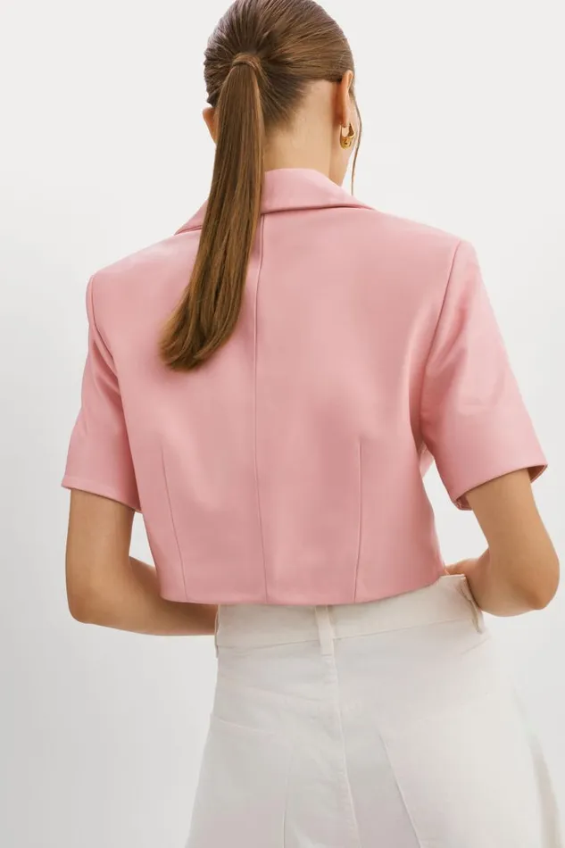 Women CALATEA Short Sleeve Blazer Orchid Pink LAMARQUE Blazers Women CALATEA Short Sleeve Blazer Orchid Pink LAMARQUE Blazers