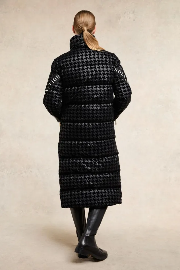 Women Camden Longline Coat Mono Houndstooth Holland Cooper Coats Women Camden Longline Coat Mono Houndstooth Holland Cooper Coats