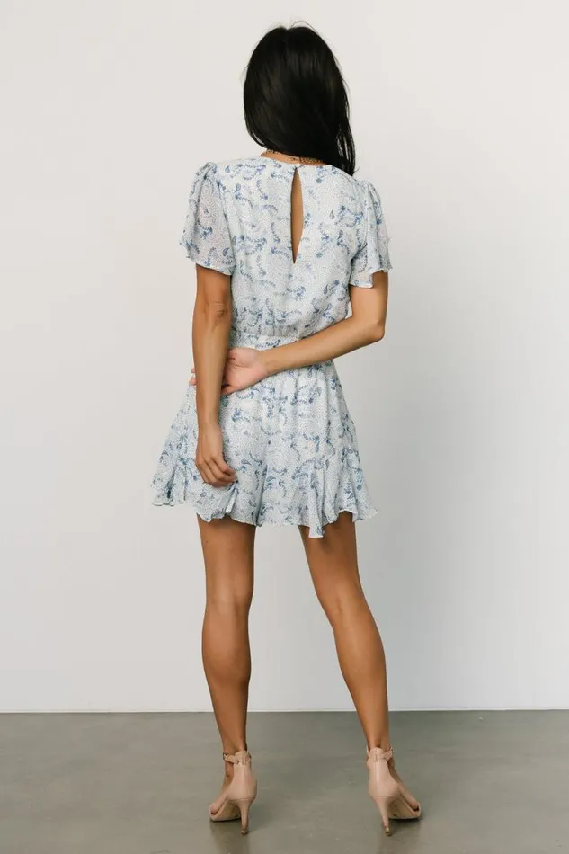 Women Candy Romper Off White Blue Baltic Born Jumpsuits and Rompers