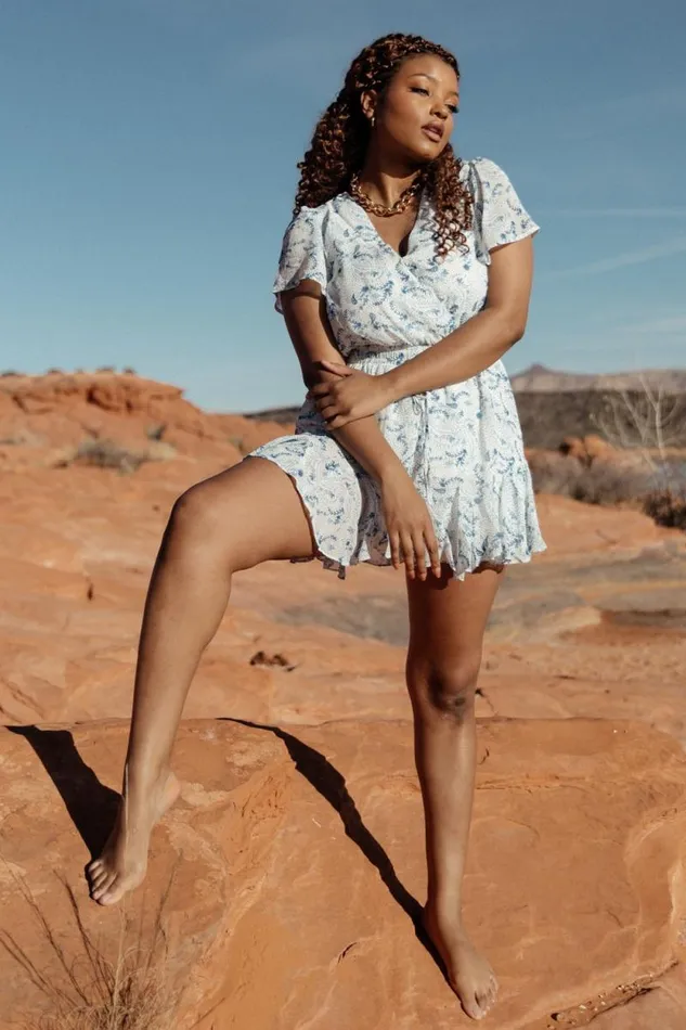 Women Candy Romper Off White Blue Baltic Born Jumpsuits and Rompers