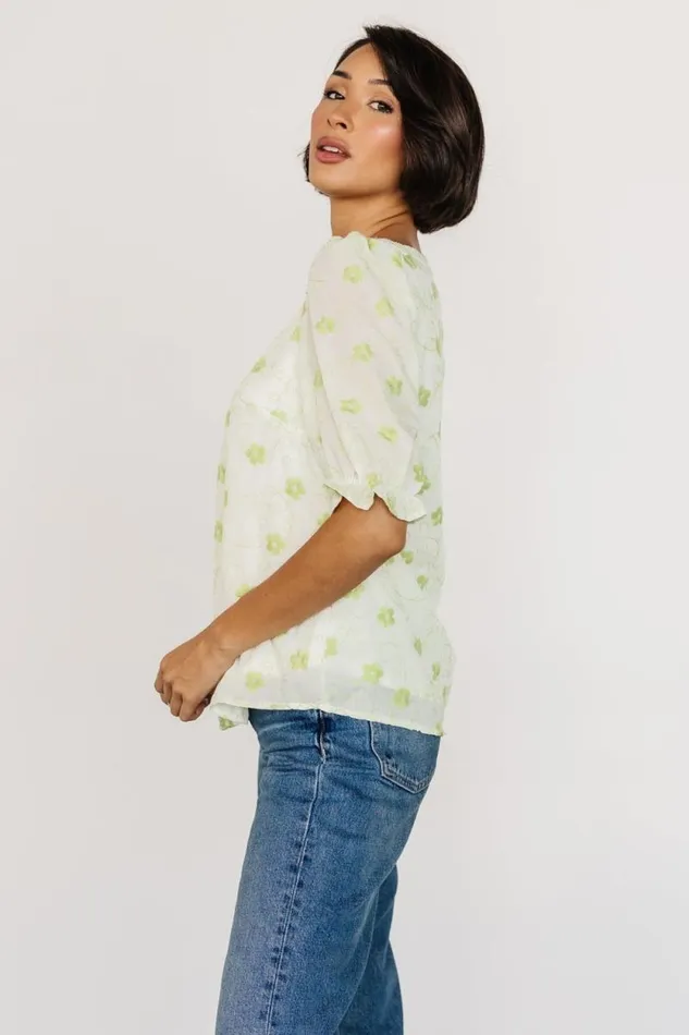 Women Casper Square Neck Top Key Lime Baltic Born Blouses and Shirts Women Casper Square Neck Top Key Lime Baltic Born Blouses and Shirts