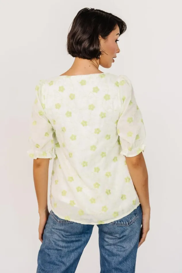 Women Casper Square Neck Top Key Lime Baltic Born Blouses and Shirts Women Casper Square Neck Top Key Lime Baltic Born Blouses and Shirts