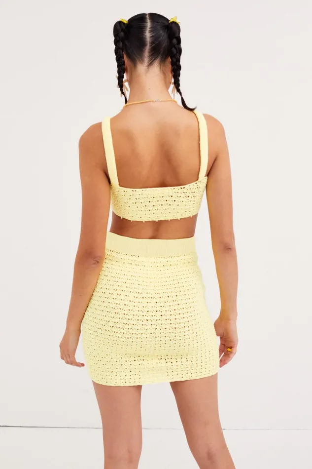 Women Charlotte Bralette Top Yellow For Love and Lemons Tops Women Charlotte Bralette Top Yellow For Love and Lemons Tops