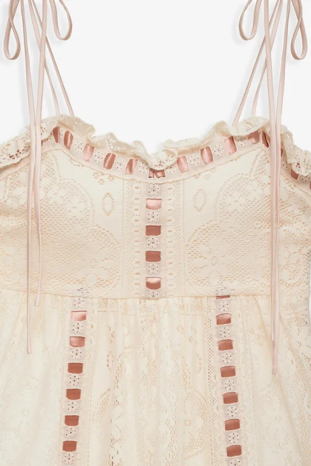 Women Charlotte Maxi Dress Beige For Love and Lemons Dresses Women Charlotte Maxi Dress Beige For Love and Lemons Dresses