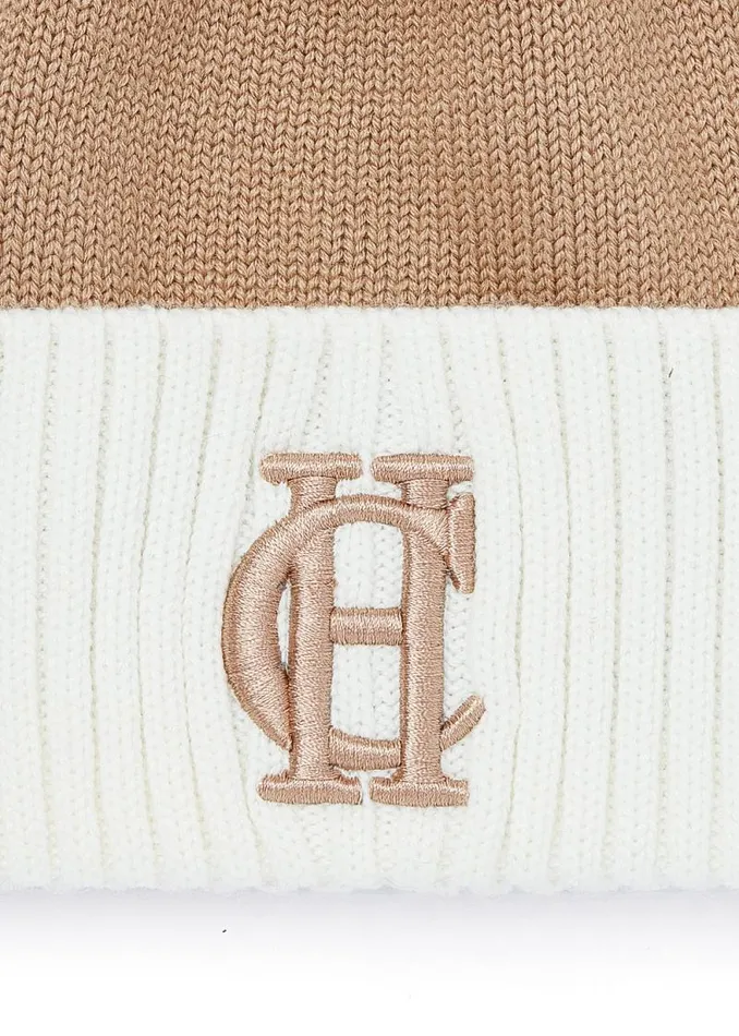 Women Chelsea Merino Bobble Hat Camel Holland Cooper Hats and Headbands