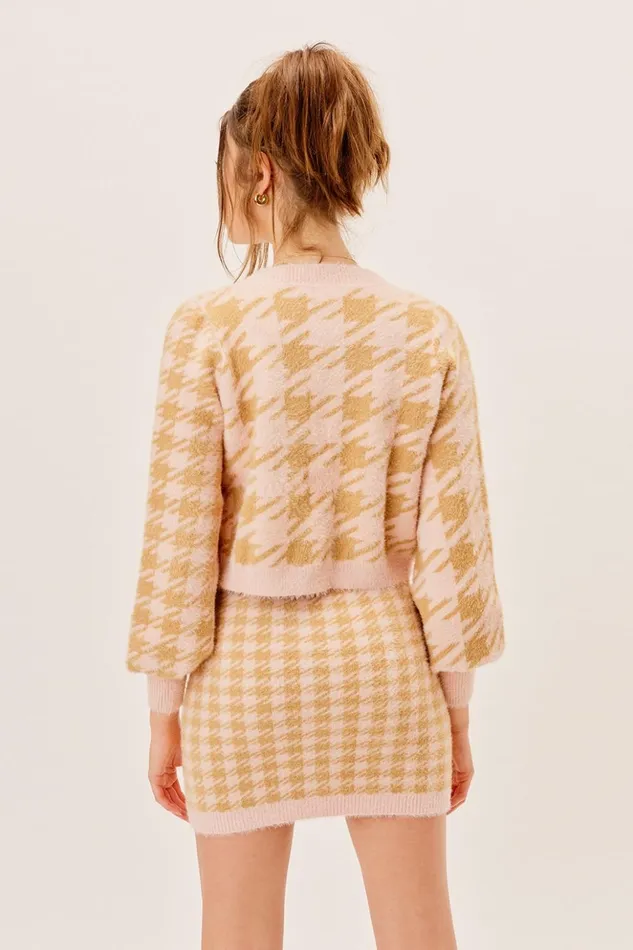 Women Cher Cardigan Light Pink For Love and Lemons Knitwear