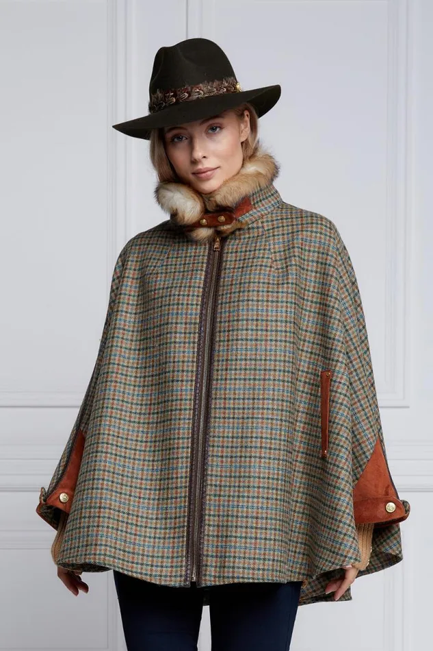 Women Chiltern Cape Bredon Tweed Holland Cooper Tailoring