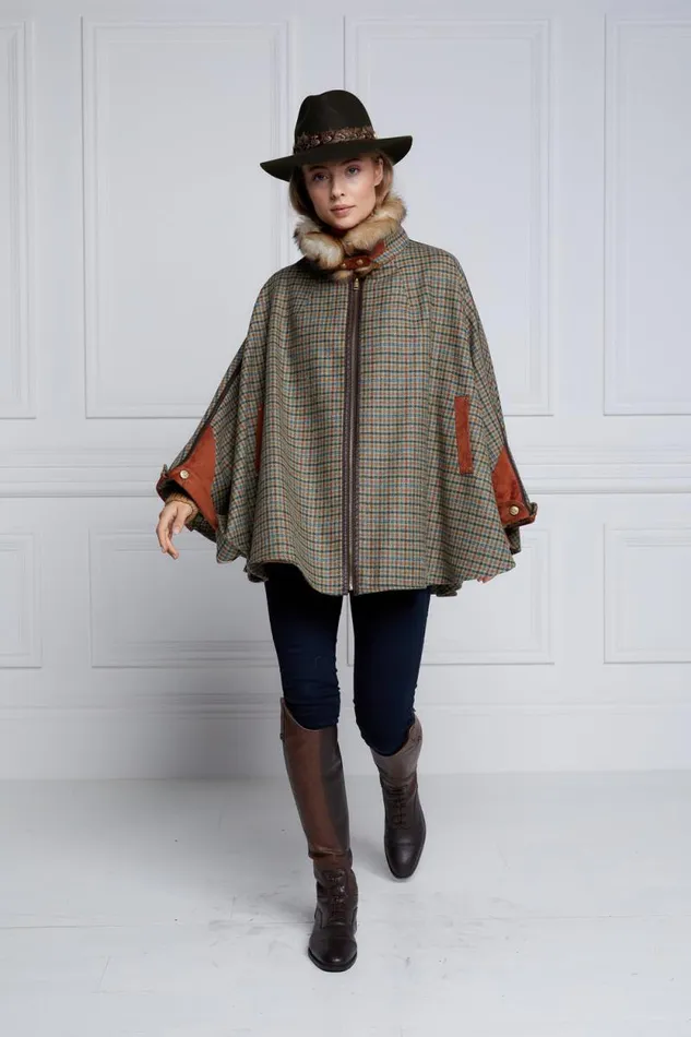 Women Chiltern Cape Bredon Tweed Holland Cooper Tailoring