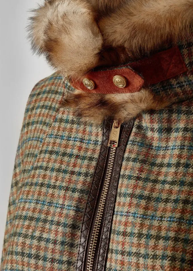 Women Chiltern Cape Bredon Tweed Holland Cooper Tailoring