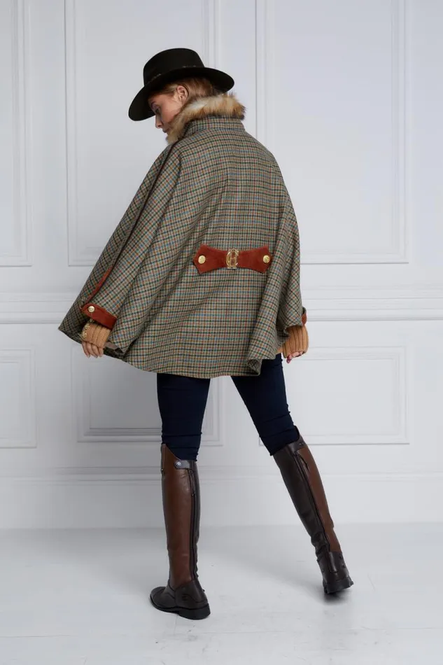 Women Chiltern Cape Bredon Tweed Holland Cooper Tailoring