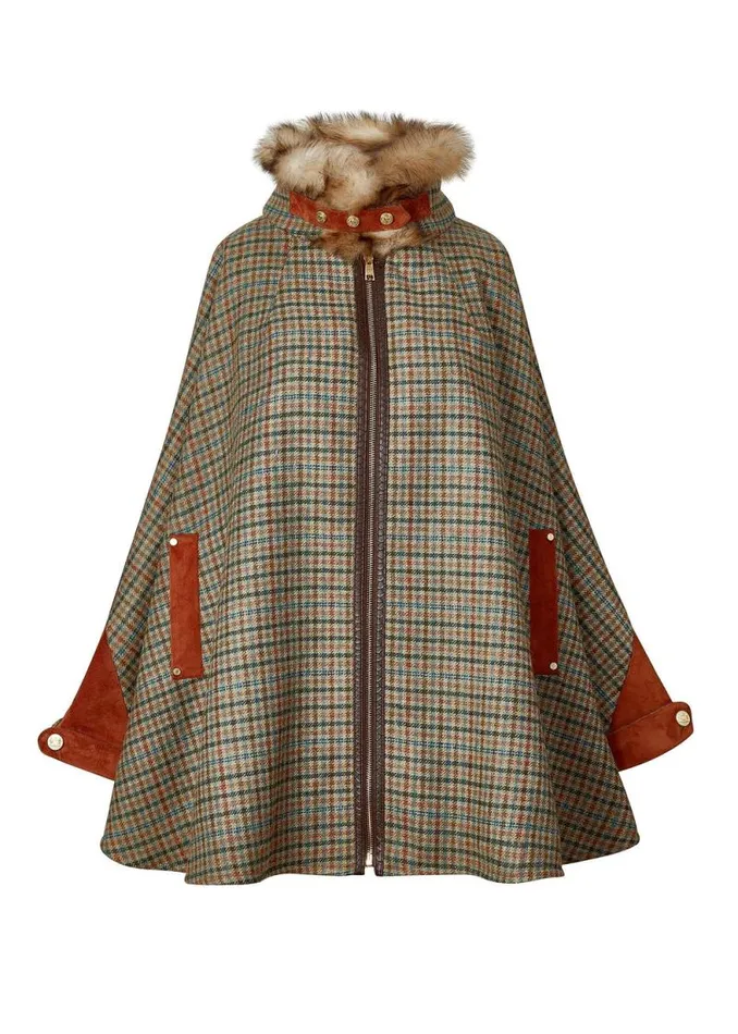 Women Chiltern Cape Bredon Tweed Holland Cooper Tailoring