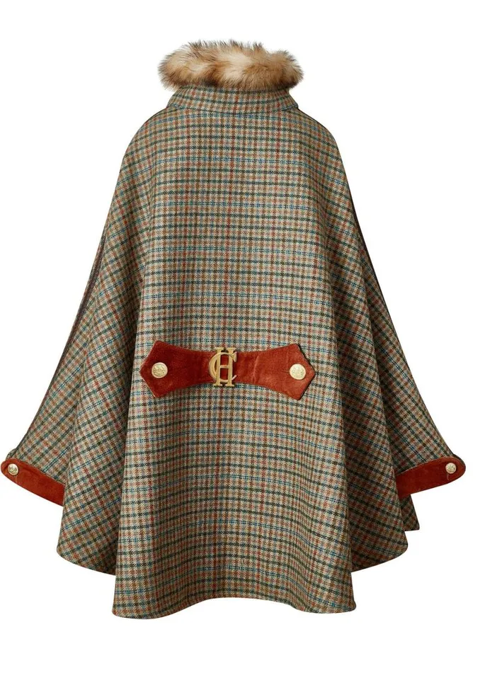 Women Chiltern Cape Bredon Tweed Holland Cooper Tailoring
