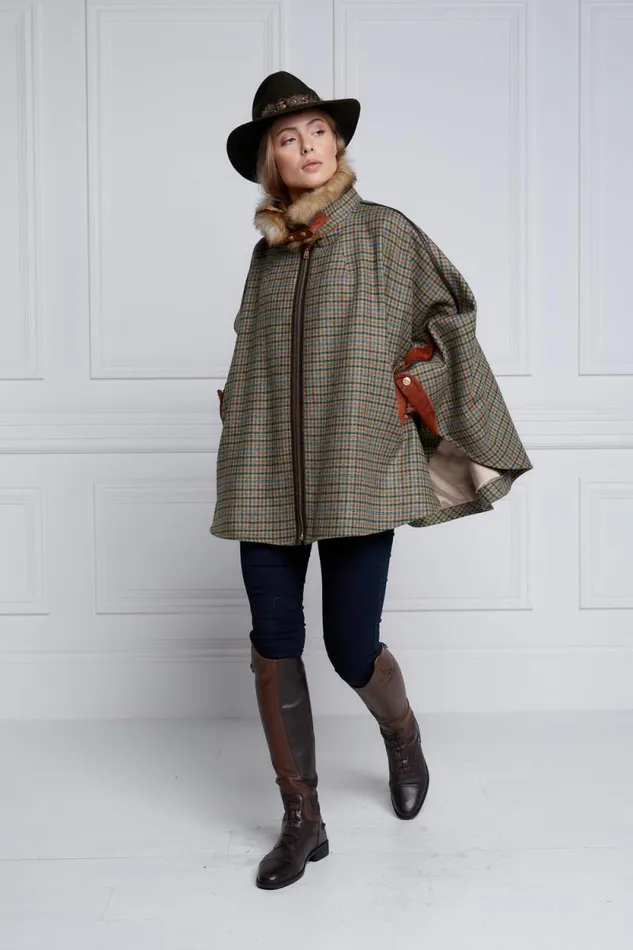 Women Chiltern Cape Bredon Tweed Holland Cooper Tailoring