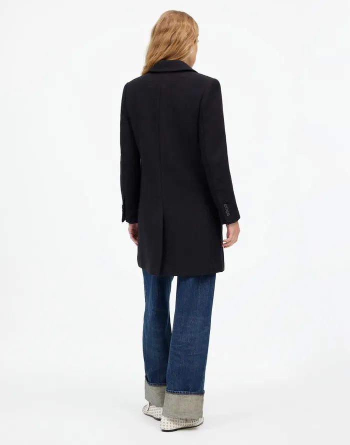Women Coats Jackets Madewell Blazer Coat In Insuluxe Fabric True Black