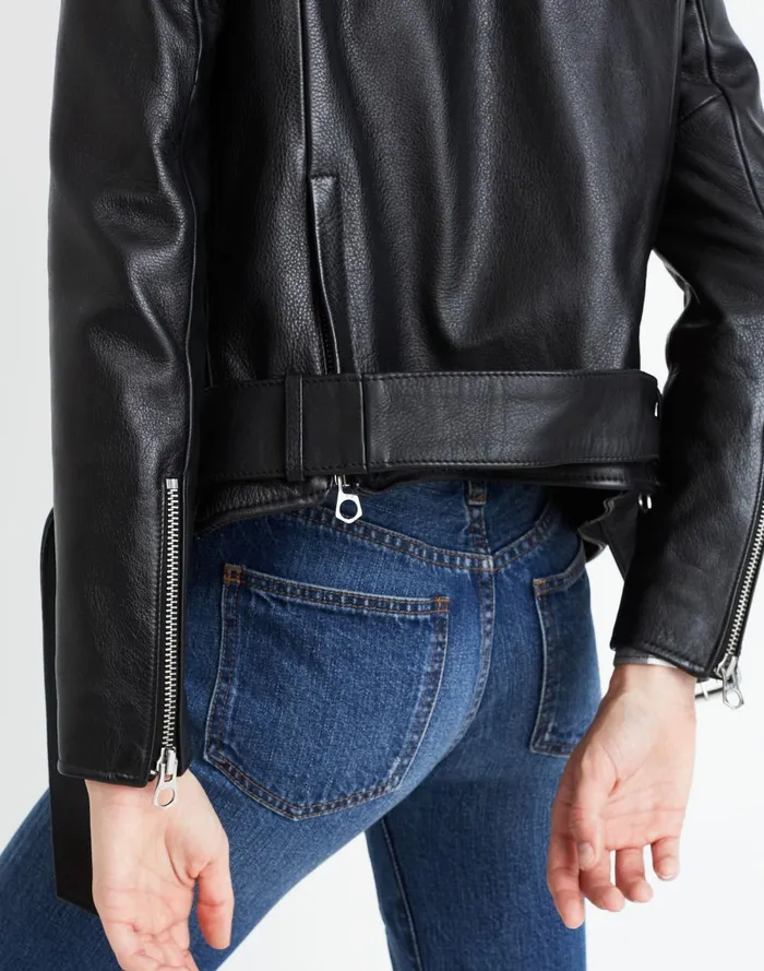 Women Coats Jackets Madewell The Ultimate Leather Motorcycle Jacket True Black