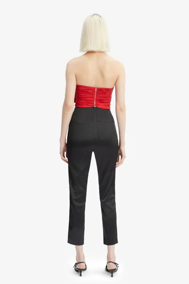 Women Corsets Bardot Lexana Bow Bustier In Fire Red Fire Red
