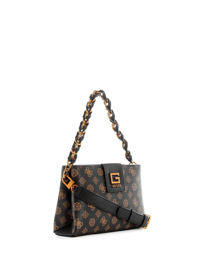Women Crossbody GUESS Brown Logo Alva Crossbody Bag Women Crossbody GUESS Brown Logo Alva Crossbody Bag