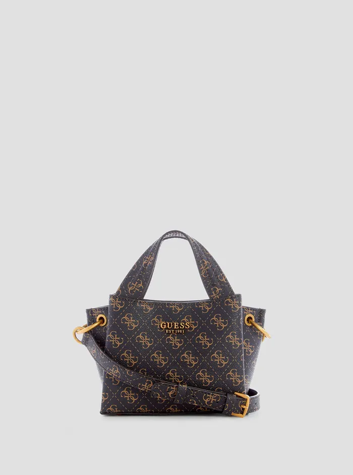 Women Crossbody GUESS Brown Logo Zed Mini Girlfriend Crossbody Bag Women Crossbody GUESS Brown Logo Zed Mini Girlfriend Crossbody Bag