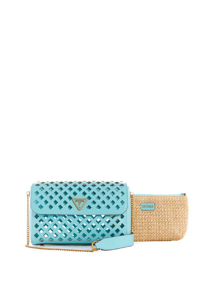 Women Crossbody GUESS Turquoise Aqua Crossbody Bag Women Crossbody GUESS Turquoise Aqua Crossbody Bag