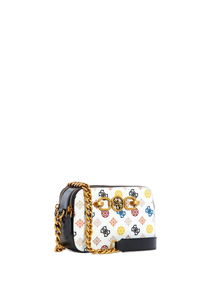 Women Crossbody GUESS White Multi Noelle Crossbody Camera Bag Women Crossbody GUESS White Multi Noelle Crossbody Camera Bag