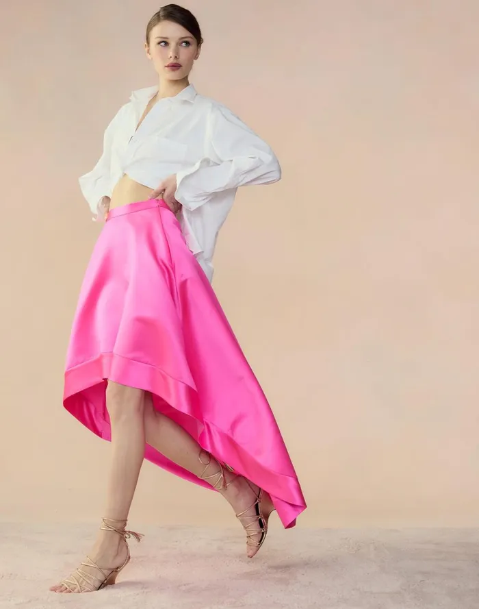 Women Cynthia Rowley Bottoms Livia Satin Skirt Htpnk Women Cynthia Rowley Bottoms Livia Satin Skirt Htpnk