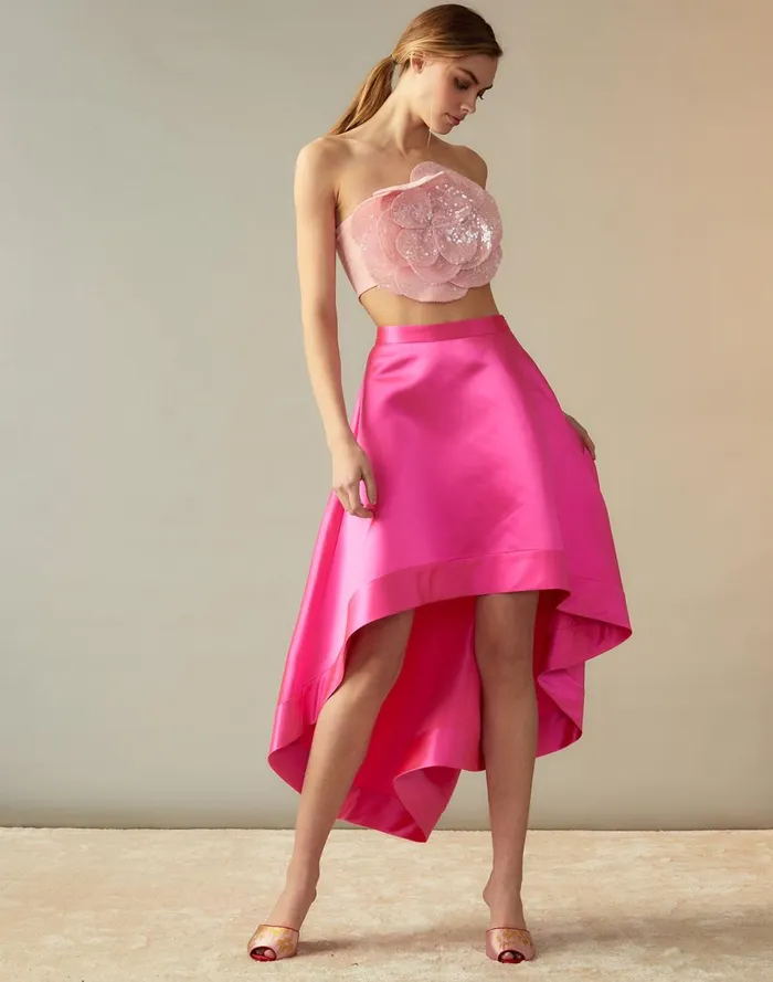 Women Cynthia Rowley Bottoms Livia Satin Skirt Htpnk Women Cynthia Rowley Bottoms Livia Satin Skirt Htpnk