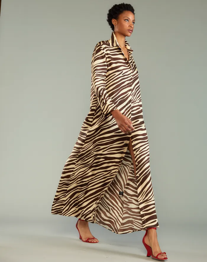 Women Cynthia Rowley Dresses Concrete Jungle Dress Zebra